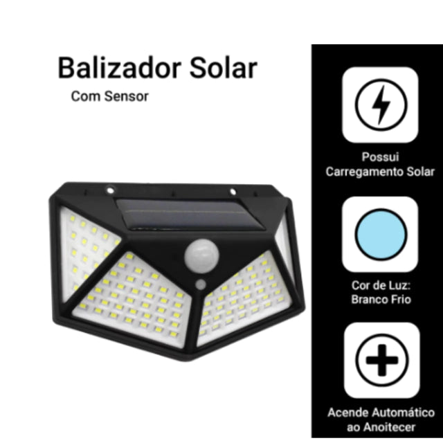 Luminária Solar Externa - BriteLight® | Sensor de presença - Prova D'água